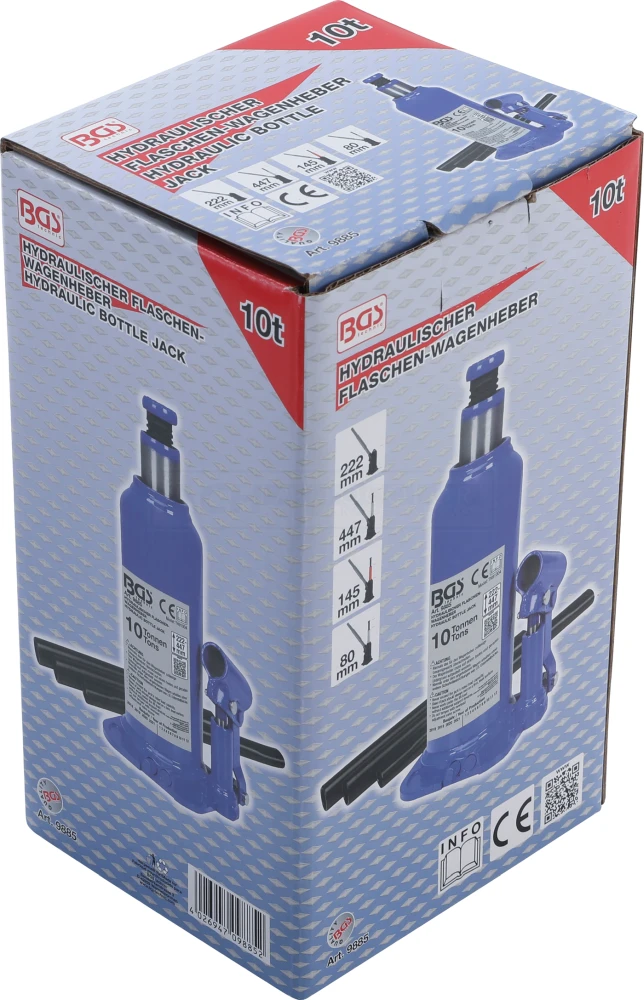 BGS Hydraulischer Flaschen-Wagenheber | 10 T – 9885 3 BGS Hydraulischer Flaschen-Wagenheber | 10 T – 9885 – Bild 3