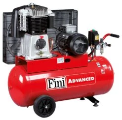 FINI Kolbenkompressor BK 119-100-5,5-A.P. Fahrbar 4 KW 100l Kesselvolumen 400V