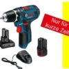 Bosch Akkuschrauber GSR 10,8-2-LI Inkl. 2x 2,0 AH + 4,0 AH GRATIS + Zub.