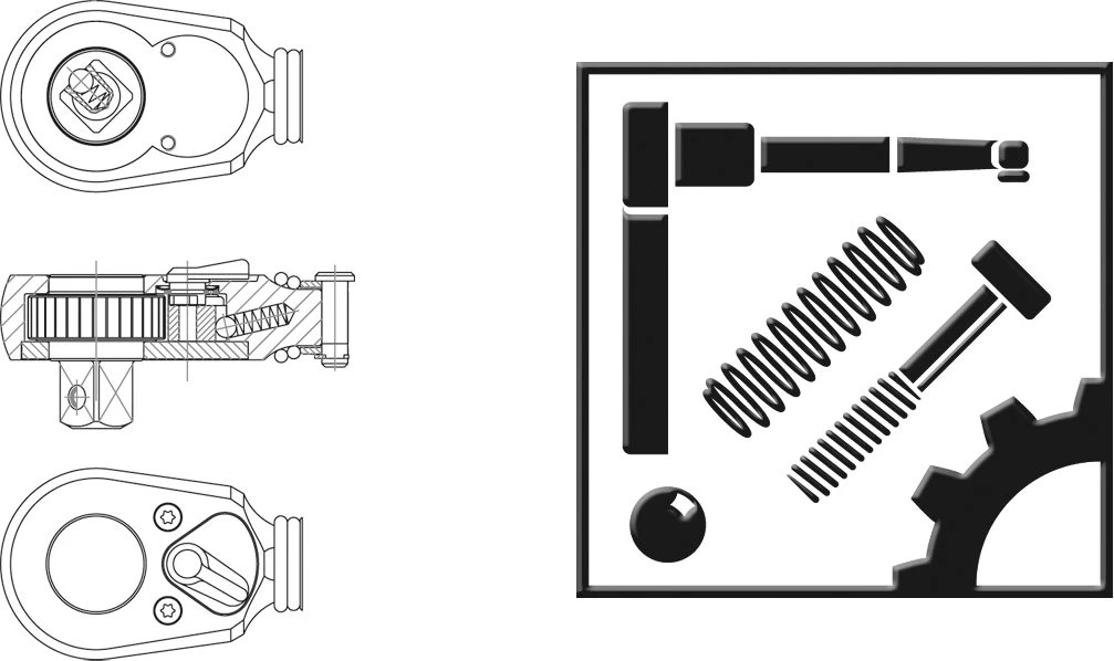 HAZET Umschaltknarre 6145-01 2 HAZET Umschaltknarre 6145-01 – Bild 2