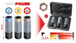 KS Tools SlimPOWER Impact-Stecknuss-Satz, 3-tlg., 1/2" - 515.0990