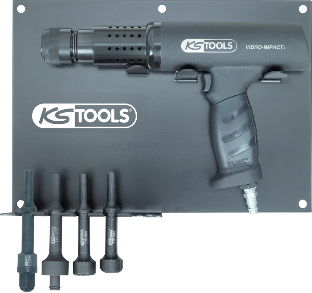 KS Tools Vibro-Impact Druckluft-Meißelhammer-Satz, 6-tlg. - 515.3880 1 KS Tools Vibro-Impact Druckluft-Meißelhammer-Satz, 6-tlg. - 515.3880