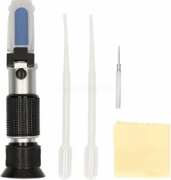 KS Tools Refraktometer - Optisches Prüfgerät Für Batterieflüssigkeit, Frostschutzmittel Und AdBlue®-Zusätze - 550.1285 -Werkzeug Günstiges Geschäft kstools 550 1285 007