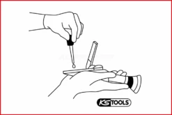 KS Tools Refraktometer - Optisches Prüfgerät Für Batterieflüssigkeit, Frostschutzmittel Und AdBlue®-Zusätze - 550.1285 -Werkzeug Günstiges Geschäft kstools 550 1285 008