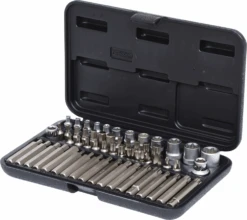 KS Tools 1/4"+3/8"+1/2" Torx-Steckschlüssel- Und Bit-Satz, 57-tlg. - 911.4305