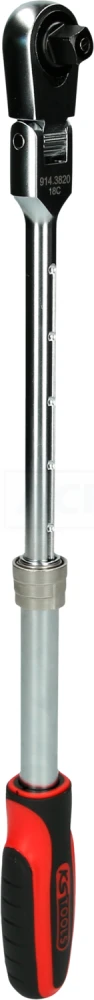 KS Tools 3/8" SlimPOWER Teleskop-Gelenk-Umschaltknarre, 72 Zahn - 914.3820 3 KS Tools 3/8" SlimPOWER Teleskop-Gelenk-Umschaltknarre, 72 Zahn - 914.3820 – Bild 3