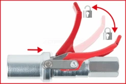 KS Tools Quick-Lock Schnellkupplung Für Fettpressen, 1/8", Auf Hänger - 980.1108 -Werkzeug Günstiges Geschäft kstools 980 1108 007